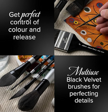 Load image into Gallery viewer, Silver Brush Black Velvet® Dagger