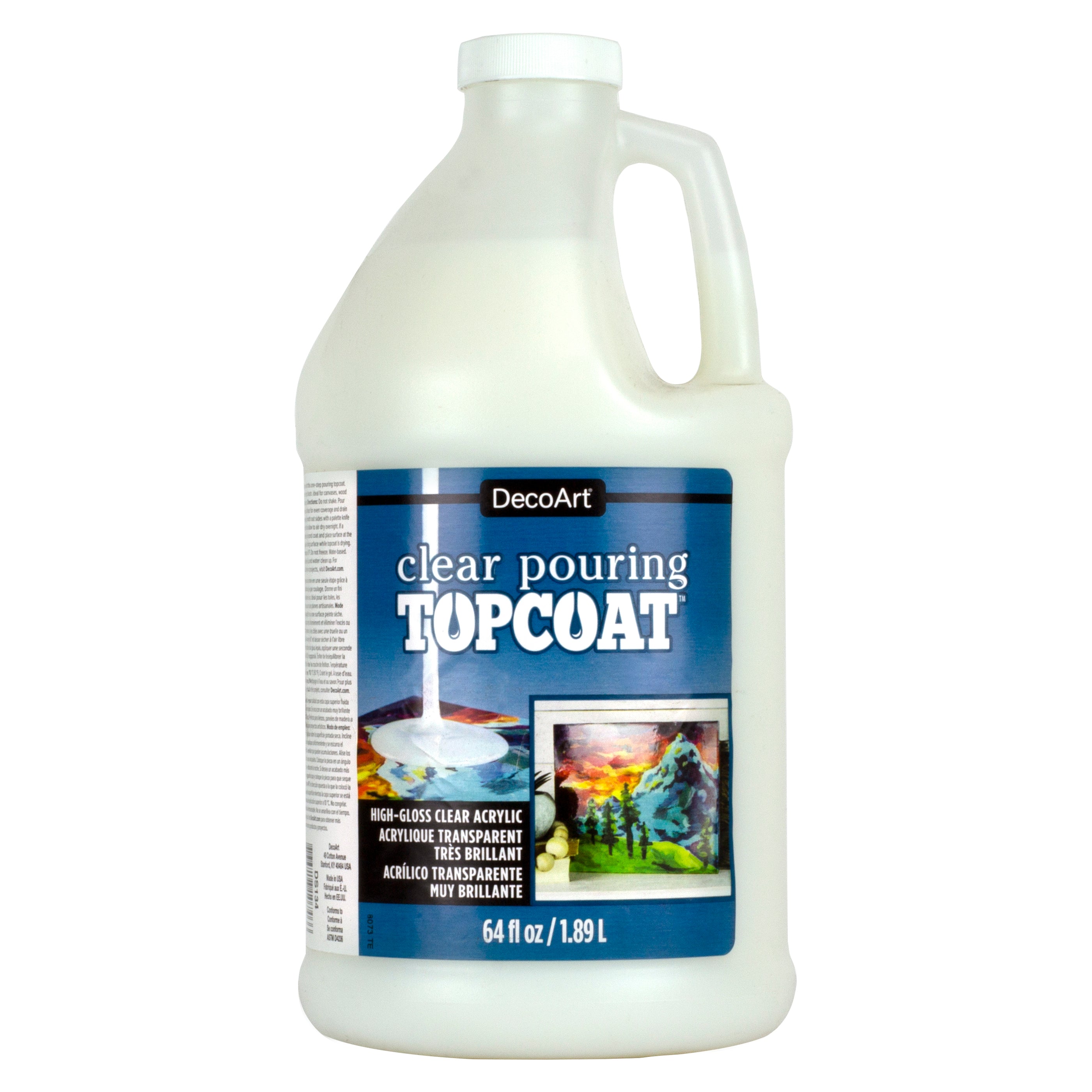 Decoart Clear Pouring Topcoat - 16 oz