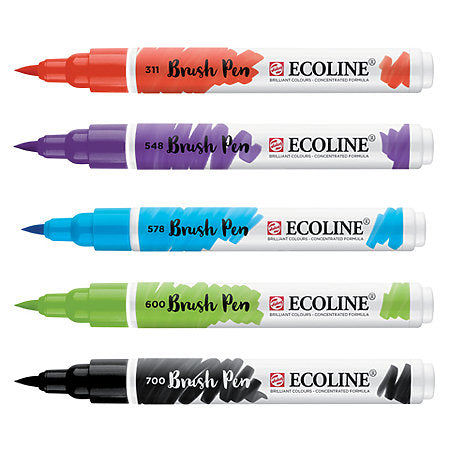 Colorful Ecoline Watercolor Brush Pens – Kelly Creates