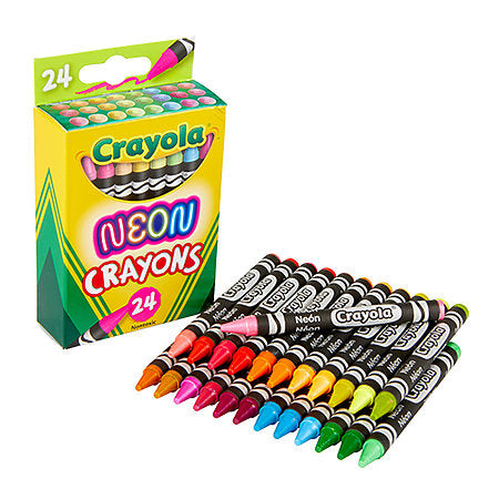Crayola Neon Crayon Set24