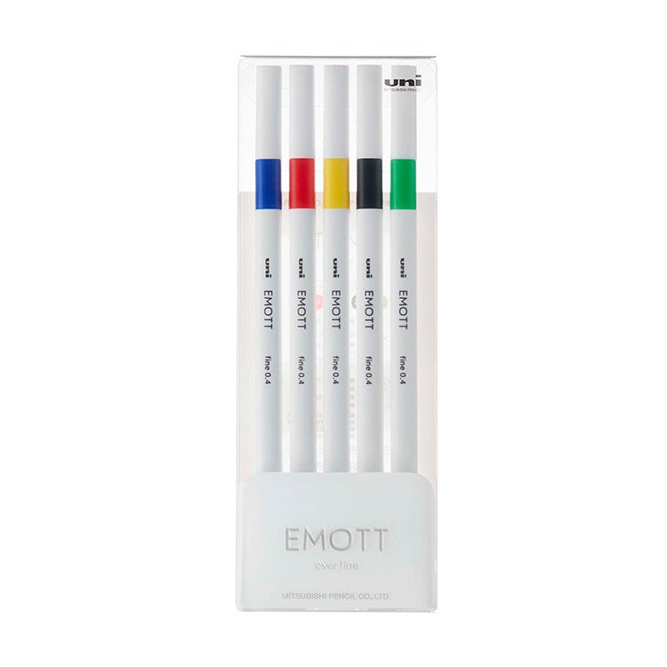 EMOTT Fineliner Pen 5 Set Vivid Colors
