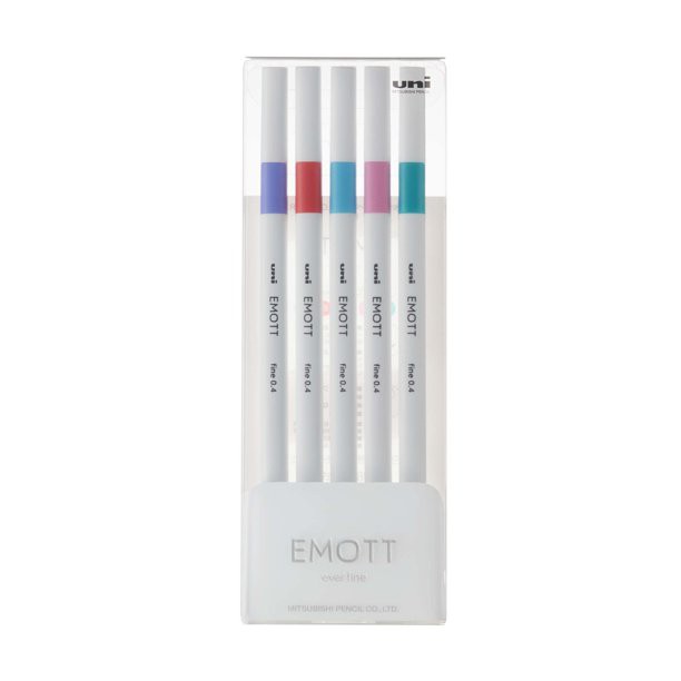 emott Fineliner Pen 5 Set Candy Pop Colors