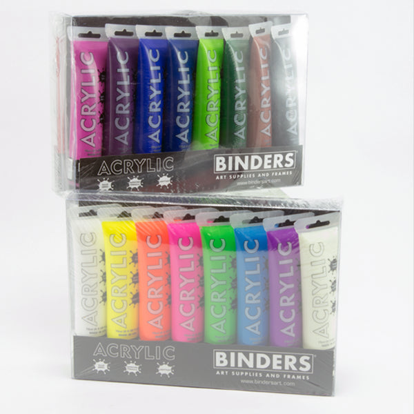 Binders Art Acrylic Paint 16 Set 75ml/ea