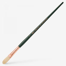 Load image into Gallery viewer, Silver Brush - Grand Prix Long Handle Hog Bristle Brush - Extra Long Filbert