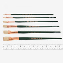 Load image into Gallery viewer, Silver Brush - Grand Prix Long Handle Hog Bristle Brushes - Flat 1002