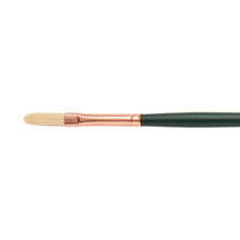 Load image into Gallery viewer, Silver Brush - Grand Prix Long Handle Hog Bristle Brush - Extra Long Filbert