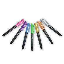 Load image into Gallery viewer, Zebra Metallic Brush Pens and set of 7