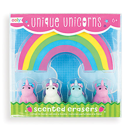 Unique Unicorns Scented Eraser Set