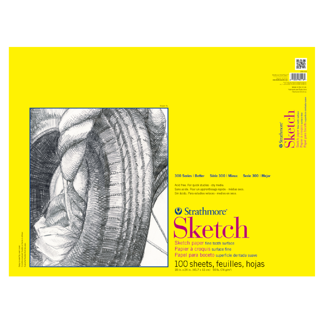 Strathmore 300 Series Drawing Paper - 11x14 Pad: 50 Sheets