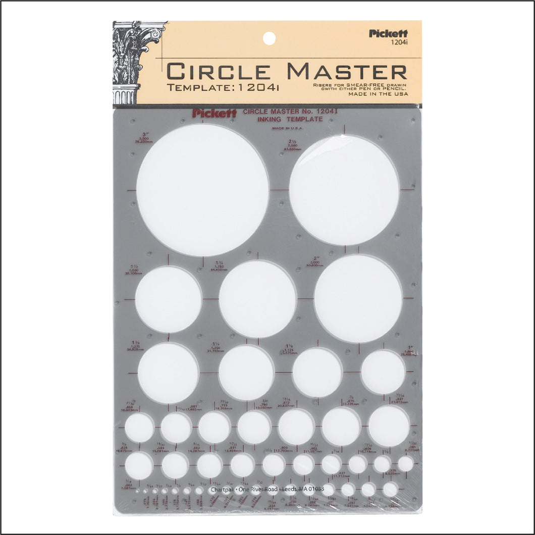 Pickett Circle Master Inking Template
