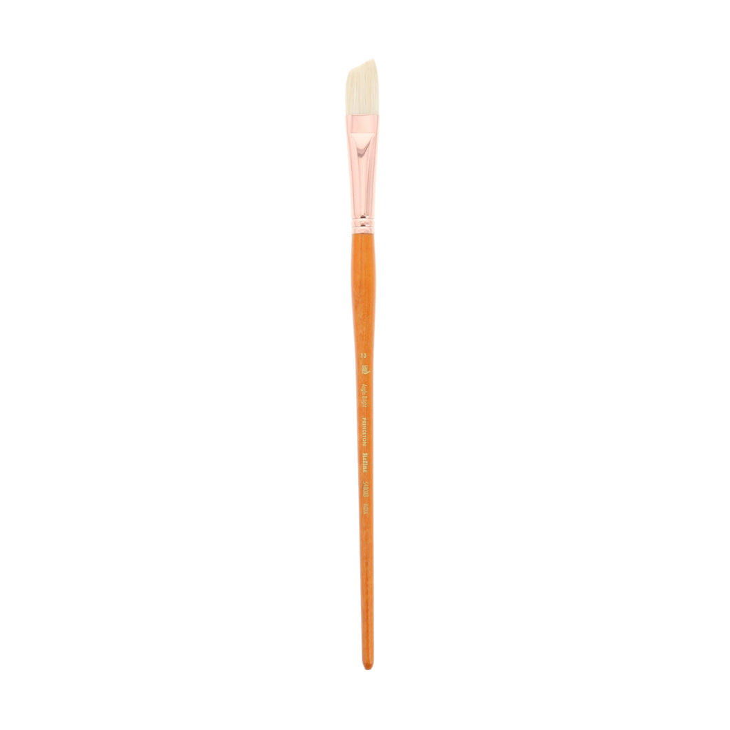 Princeton Brush Refine Natural Bristle Oil & Acrylic Brush, Angle Bright, 10