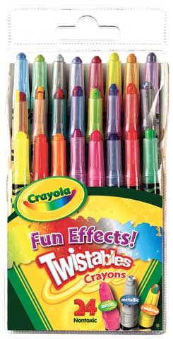 Twistables Mini Crayons, 24 Colors/Pack - Supply Box