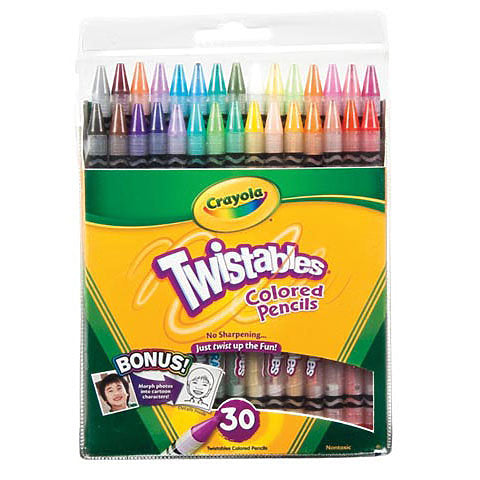 Colors-in-Motion Twist-Up Set Crayons (24 Colors)