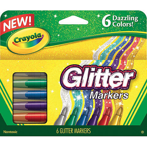 Crayola Glitter Marker 6 set