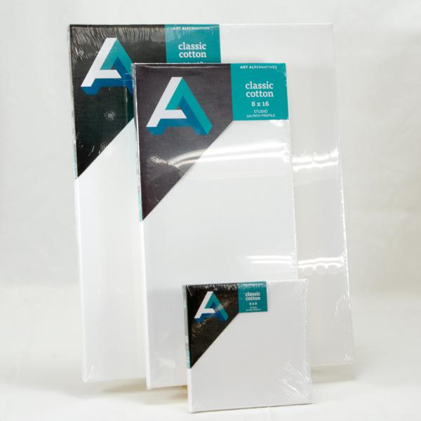 Assorted Rectangular Stretched Canvas Artist Pack - 18x24 , 14x18