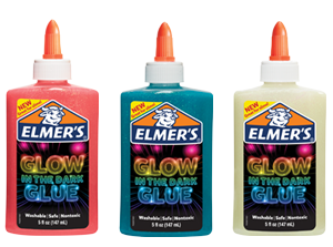 Elmers Glow In The Dark Glue Orange Lot Of 3 Glow In The Dark Glue 5 Oz