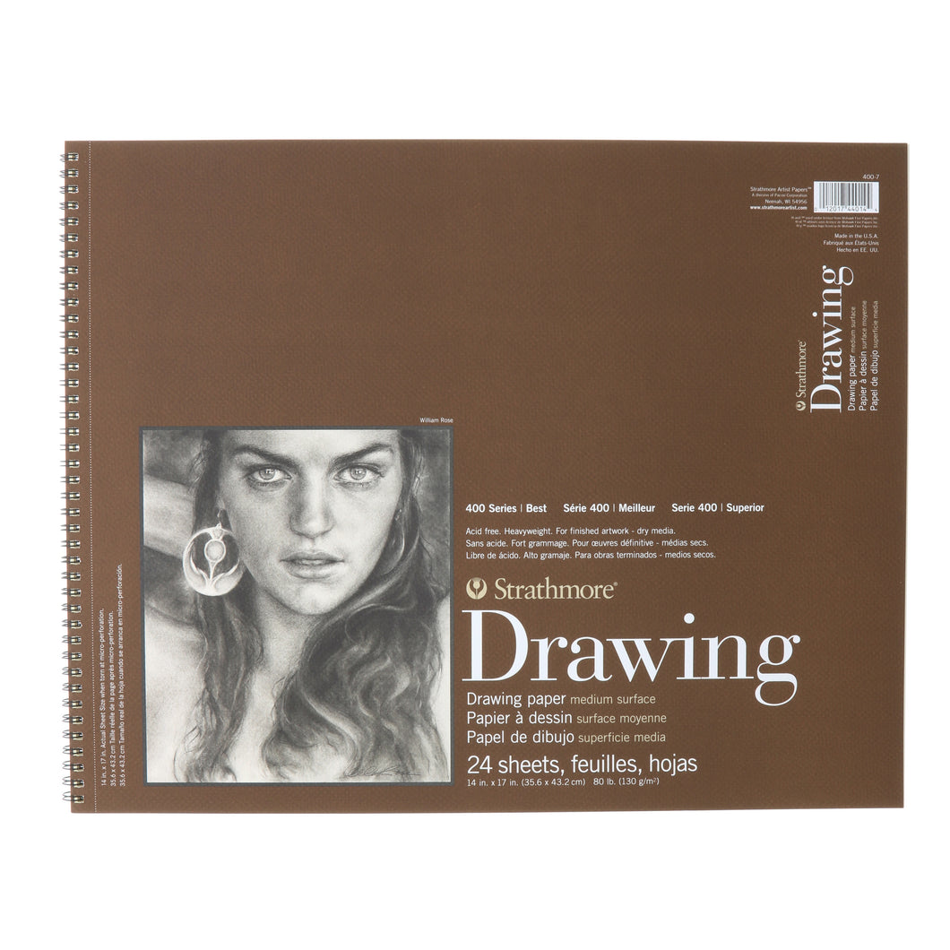 Strathmore Drawing Paper Pad, 400 Series, Medium Surface