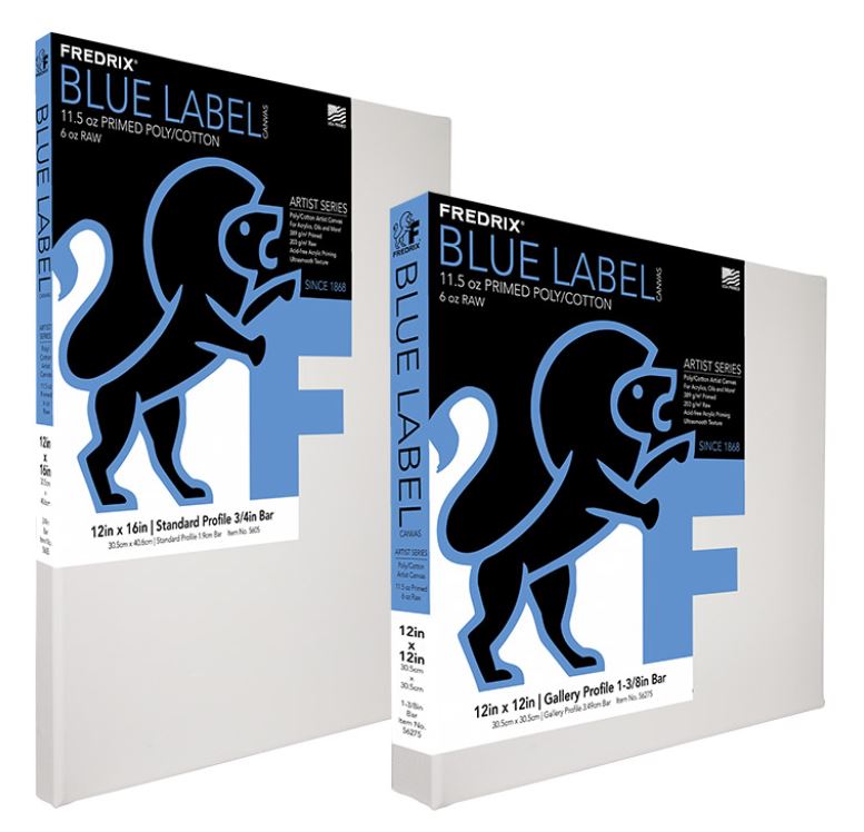 Fredrix Blue Label Ultrasmooth Studio Wrap Canvas