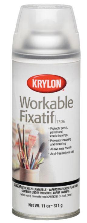 SMUDGE-PROOF Your Drawings  Krylon Workable Fixatif 