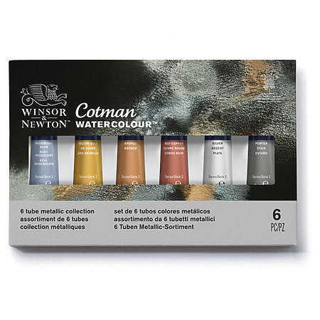 Winsor & Newton Cotman Metallic Watercolor Tube Set