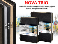 Load image into Gallery viewer, Nova Trio Mixed Media Hard-cover Wirebound Sketch Books