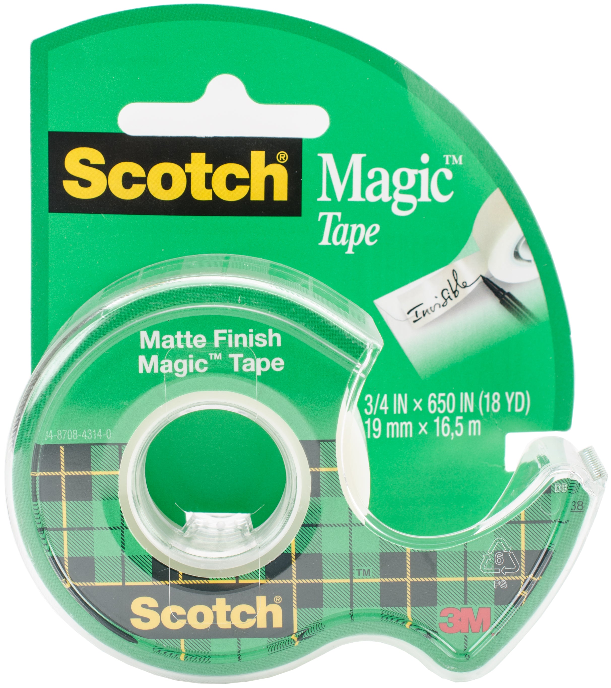 122 Magic Tape Dispenser 3/4x650in