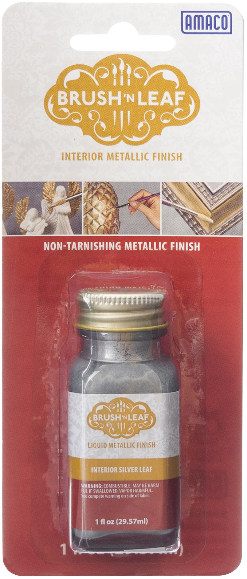 Brush N Leaf Silver Leaf 1oz