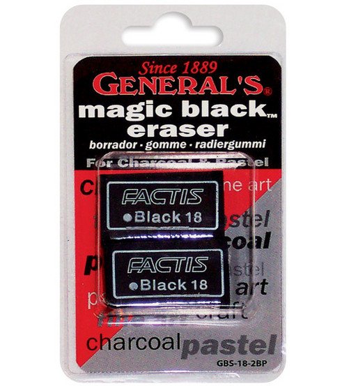Magic Black Soft Eraser 2pk