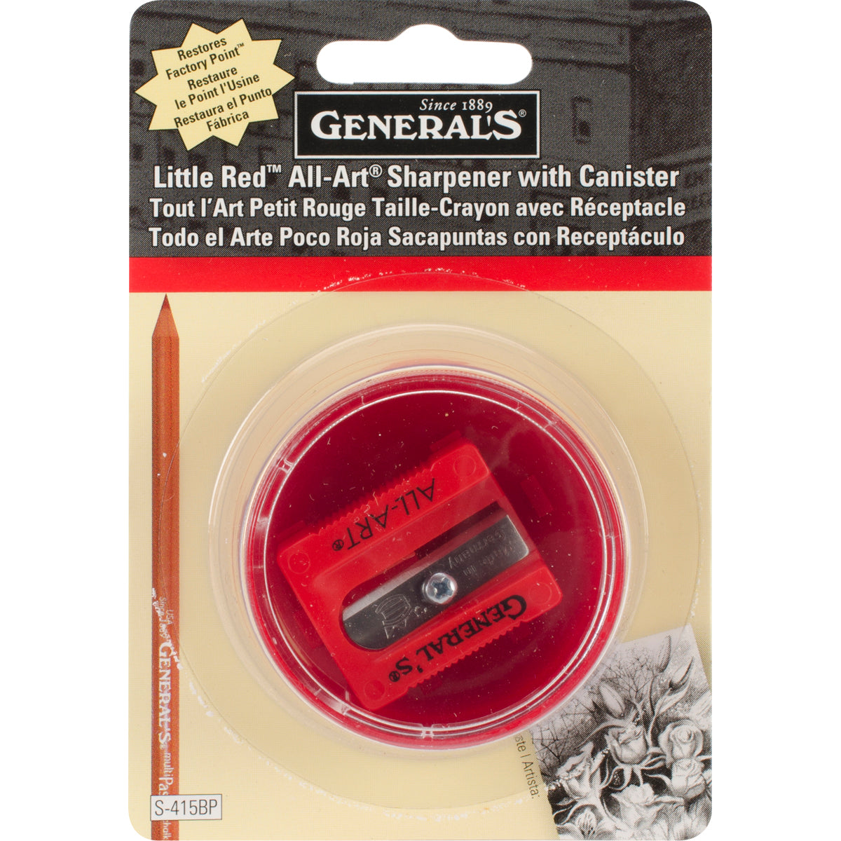 Little Red Sharpener with can