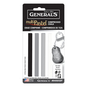 Multi-Pastel Chalk Grey 4 set