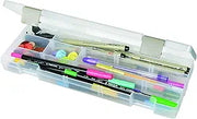 ArtBin 3900AB Solutions Extra Long Box, Art and Craft Organizer with Removable Dividers, 1 Plastic Storage Case, Clear, 12.4 x 4.9 inches