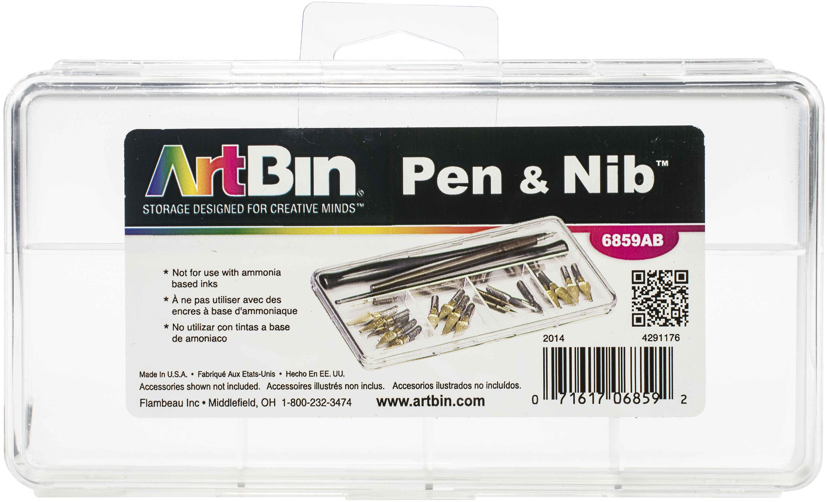 PEN&NIB 7X3-1/2X1 TRANSPARENT