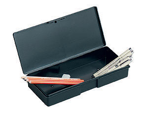 ARTBIN STORCRAFT PENCIL AND MARKER BOX 10.375X4.5X1.75