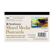 Mixed Media Postcards, 4" x 6" - 184 lb. (300gsm), 15 Sheets./Pad