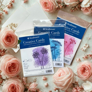 Creative Cards, Full Size - 5" x 6.875", Fluorescent White with Deckle - 6/Pkg.