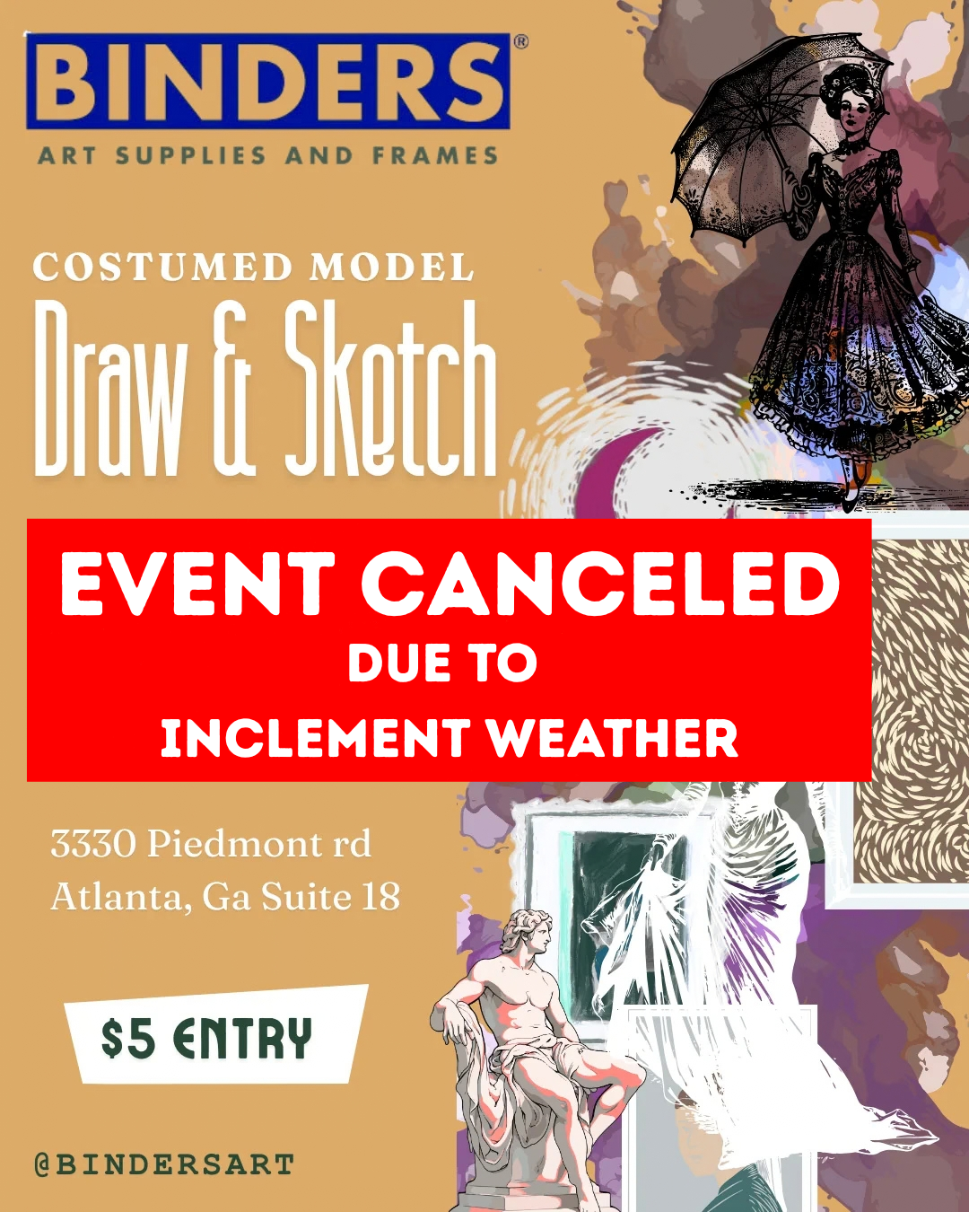 EVENT CANCELED - October 10: Open Draw & Sketch