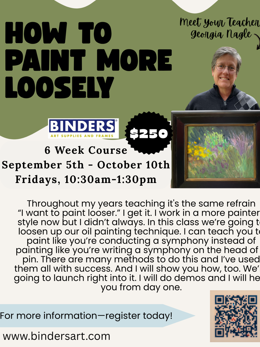 Fall Session: How To Paint More Loosely- Georgia Nagle