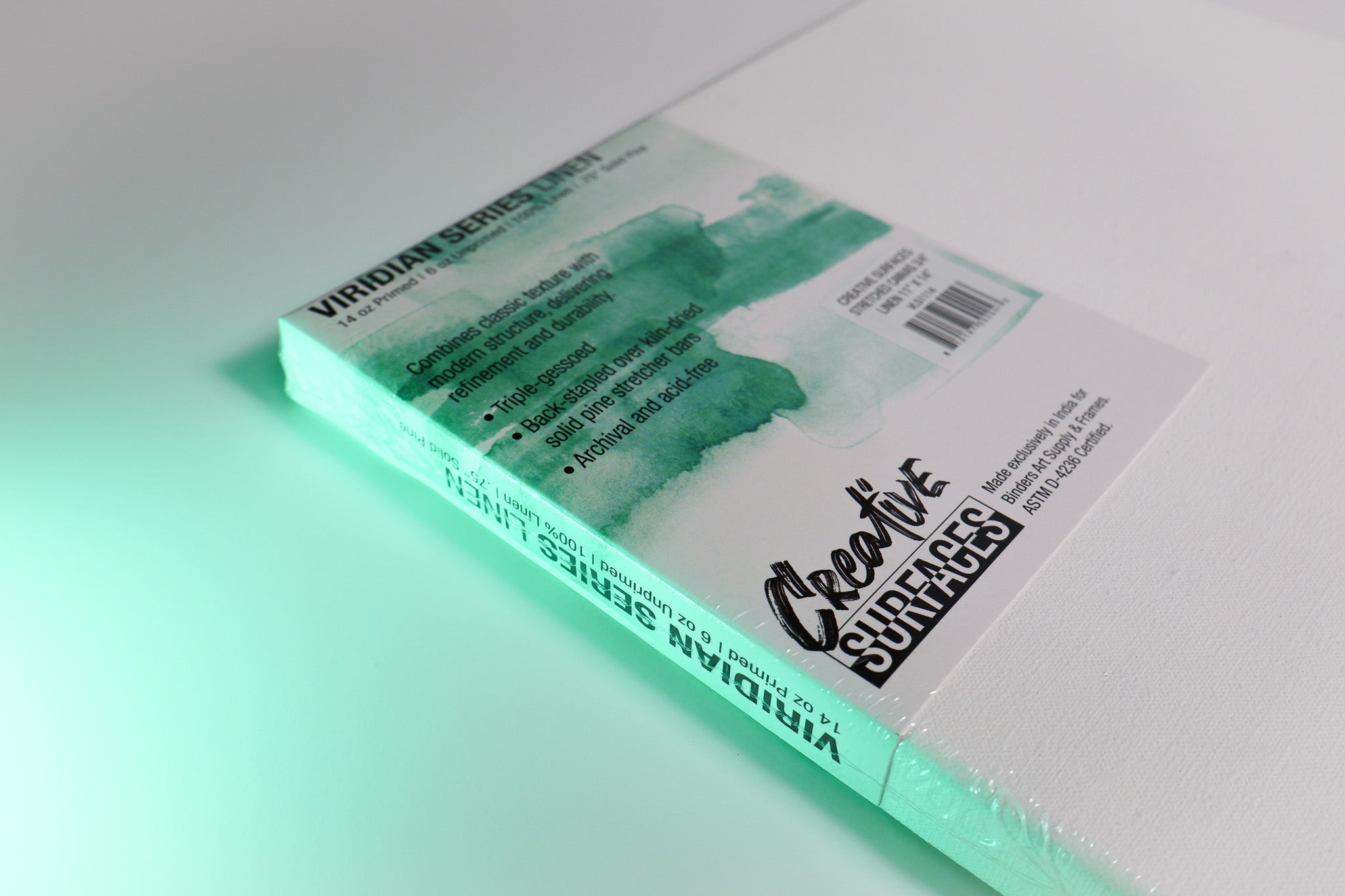 Creative Surfaces Viridian Linen Canvas