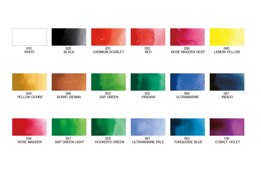 Kuretake Gansai Tambi Watercolor 18 Color Set