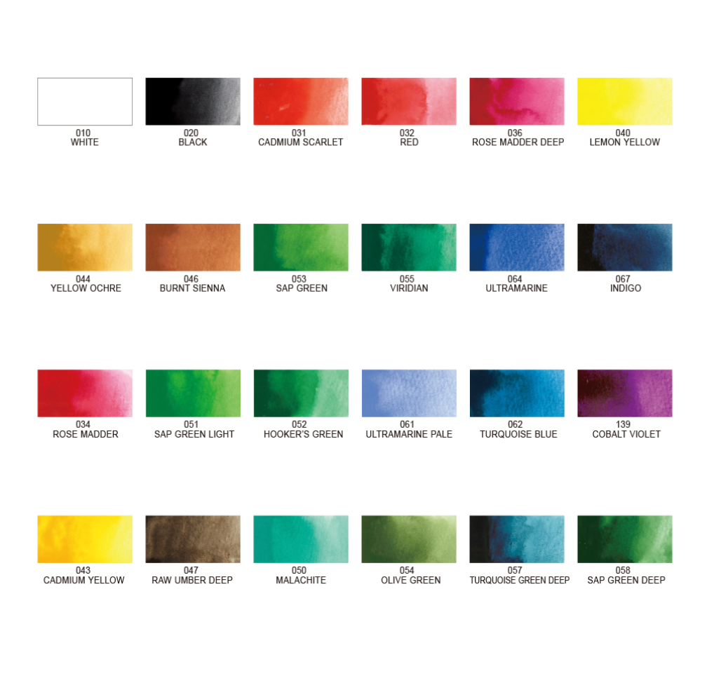 Kuretake Gansai Tambi Watercolor 24 Color Set