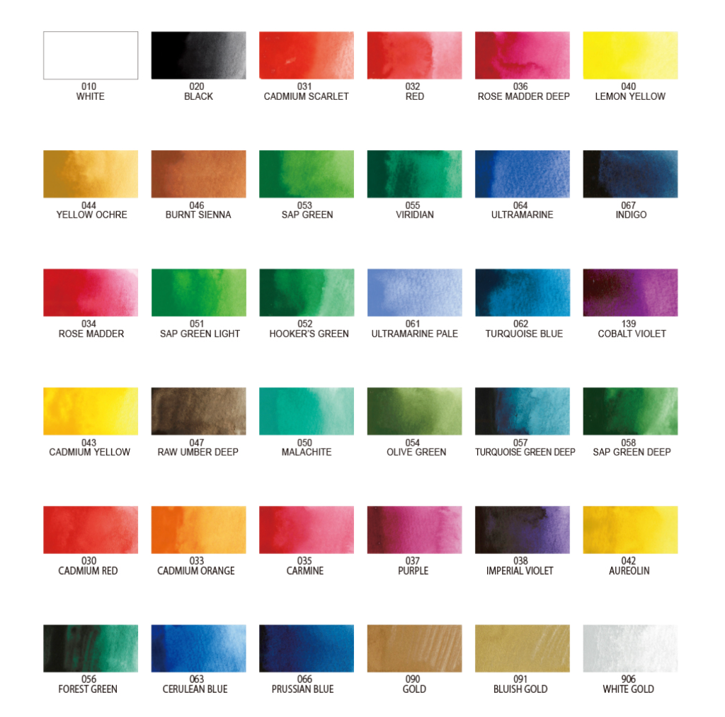Kuretake Gansai Tambi Watercolor 36 Color Set