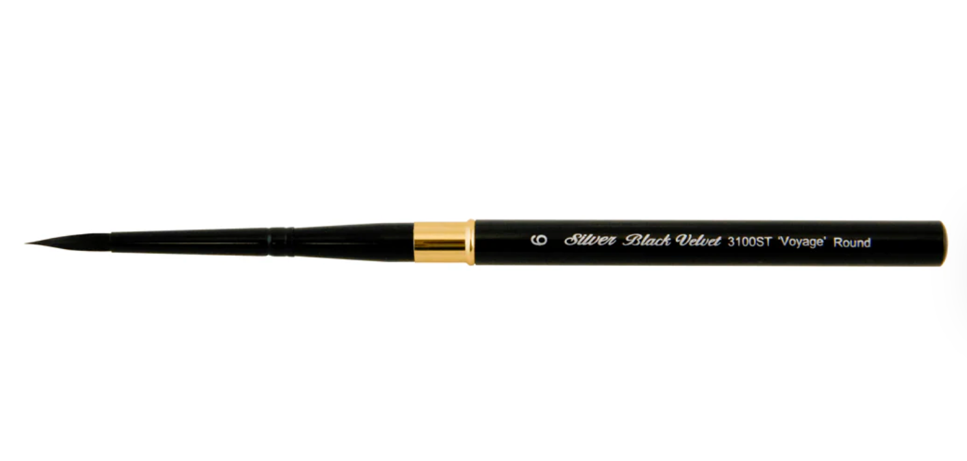 Silver Brush Black Velvet® Voyage™ Travel Brush