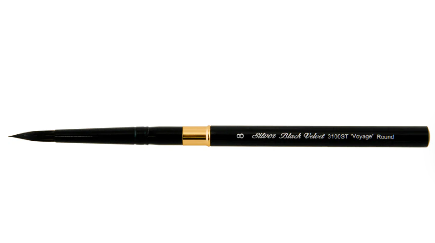 Silver Brush Black Velvet® Voyage™ Travel Brush