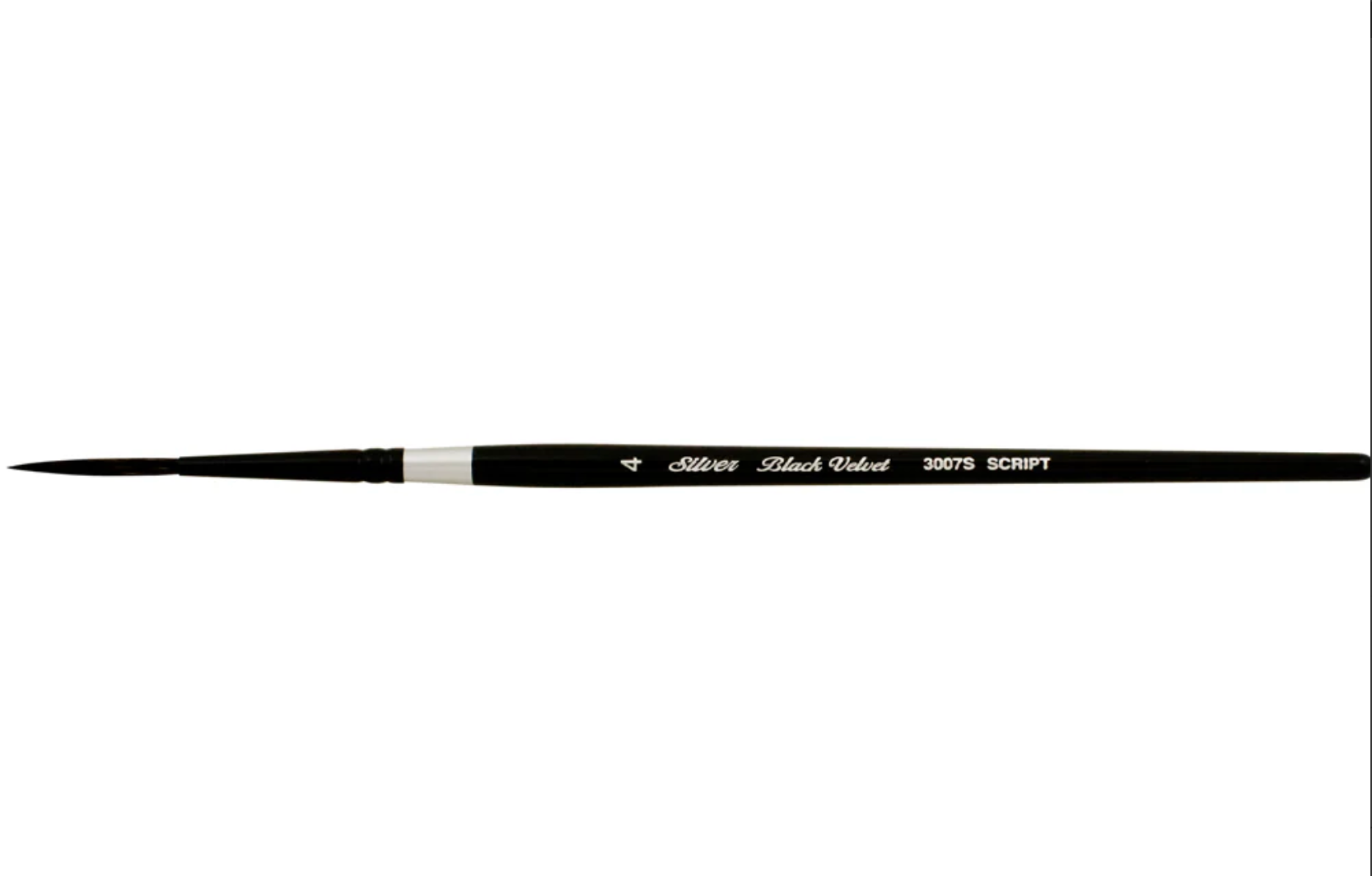 Silver Brush Black Velvet® Script Brush