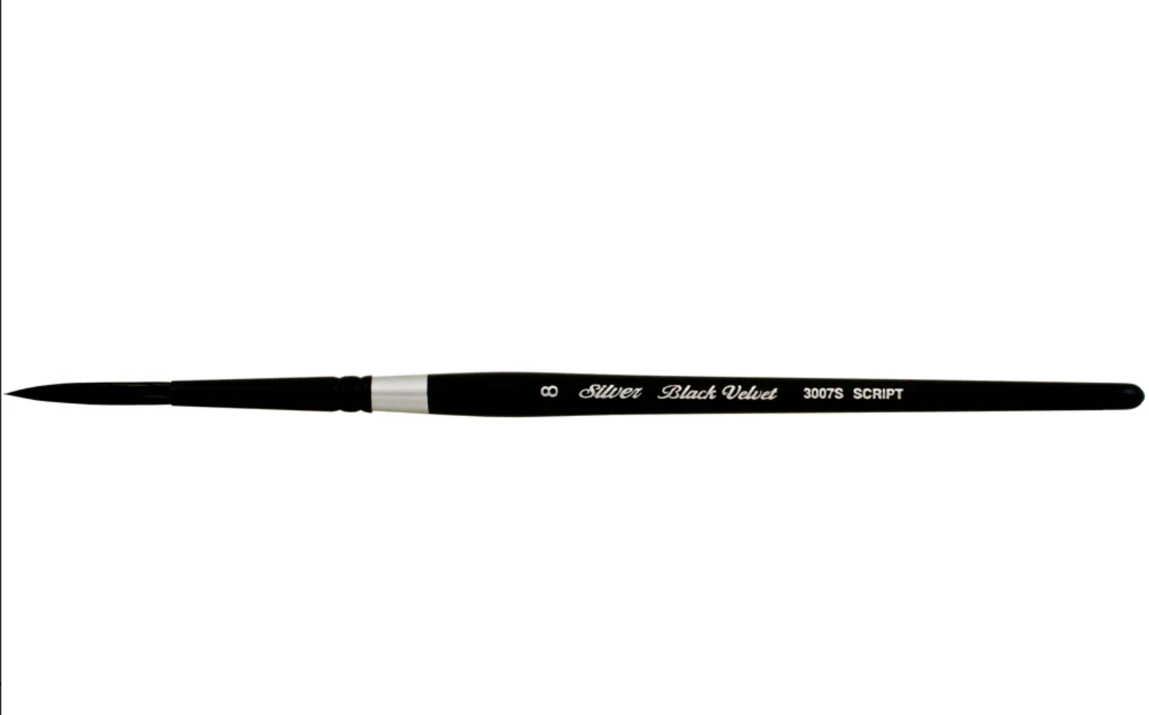 Silver Brush Black Velvet® Script Brush