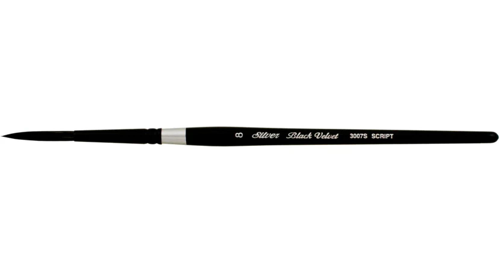 Silver Brush Black Velvet® Script Brush