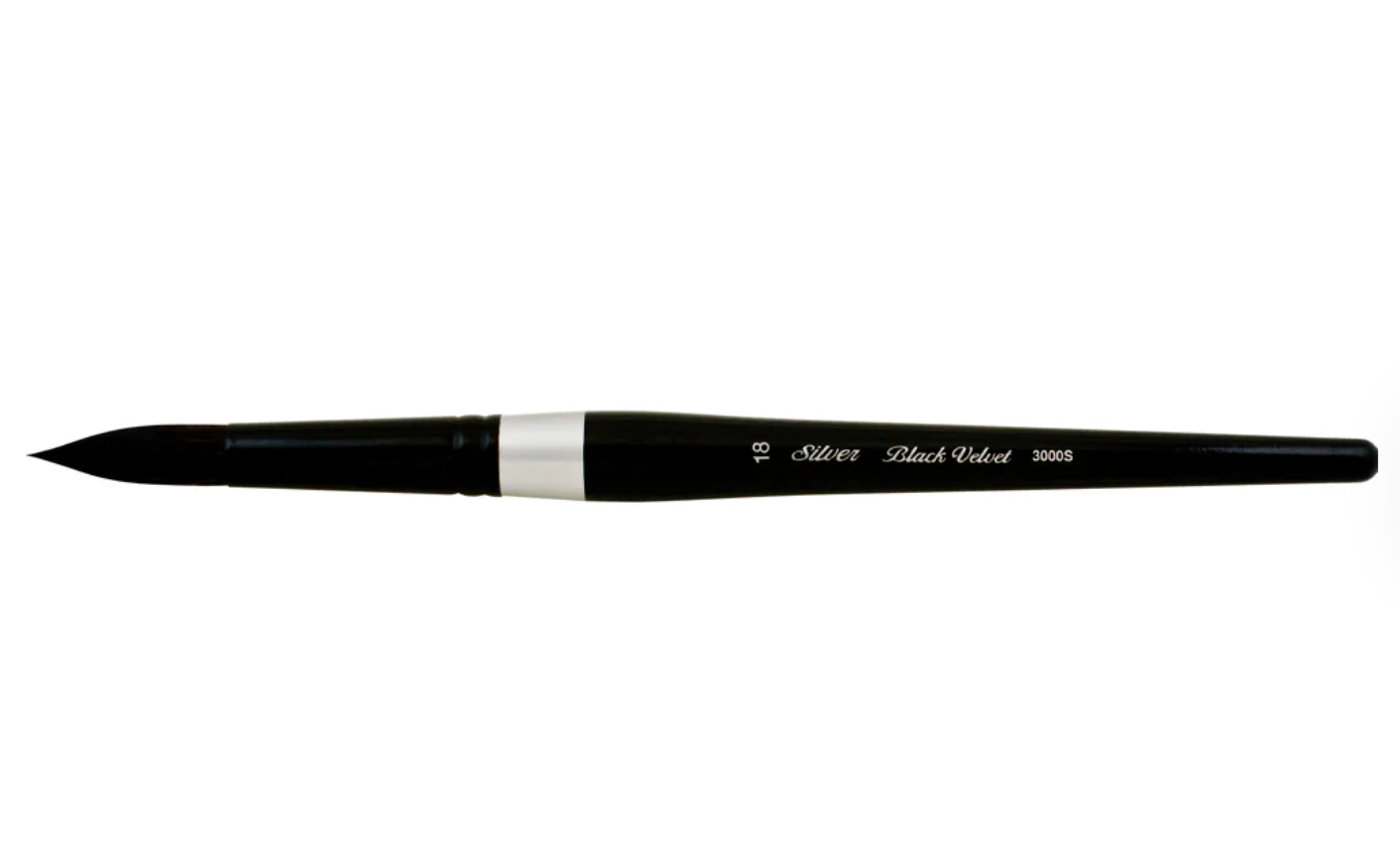 Silver Brush Black Velvet® Round Brush