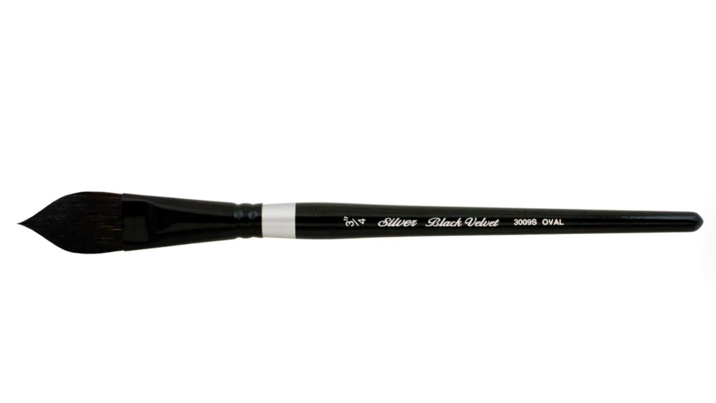 Silver Brush Black Velvet® Oval Wash