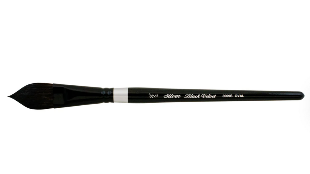 Silver Brush Black Velvet® Oval Wash