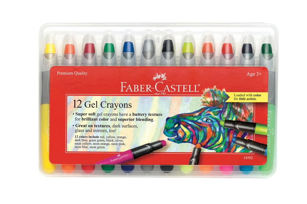 Gel Crayons 12-Color Set